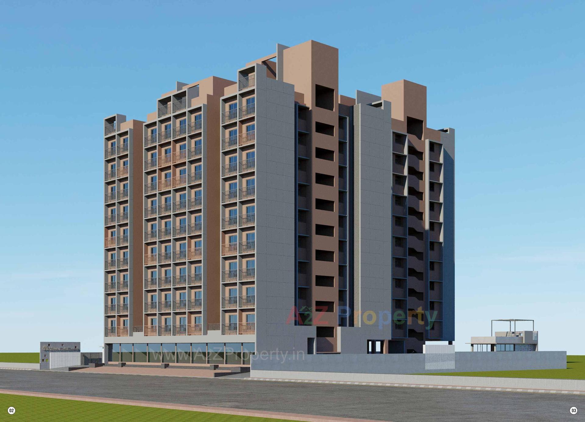 3D Elevation of real estate project Shree Hari Heaven located at Vatva, Ahmedabad, Gujarat