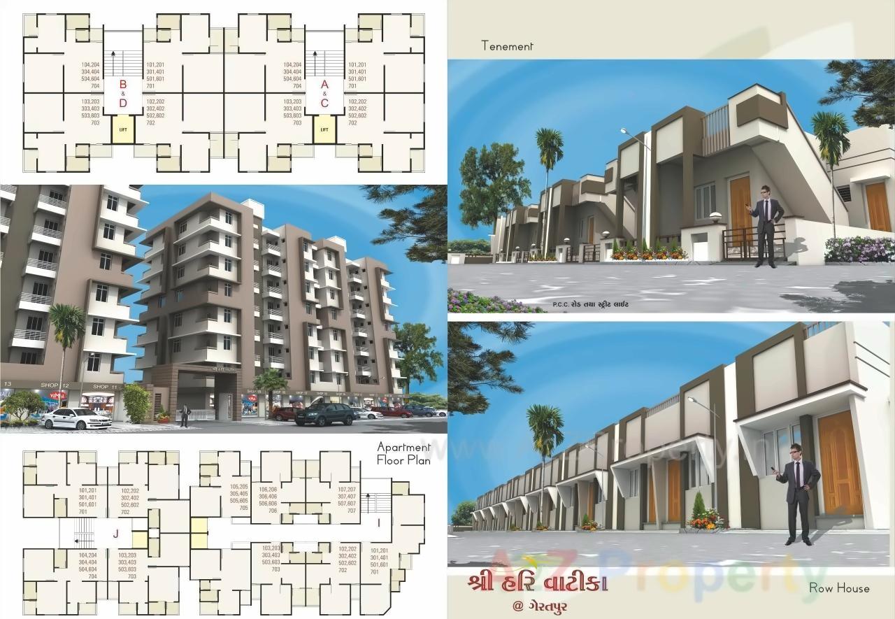 Layout of real estate project Shree Hari Vatika located at Geratpur, Ahmedabad, Gujarat