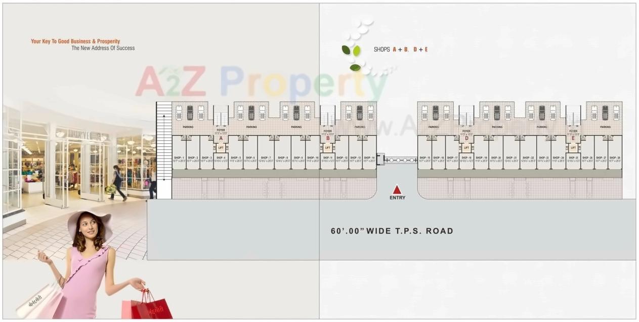 Layout of real estate project Shree Nand City located at Ramol, Ahmedabad, Gujarat