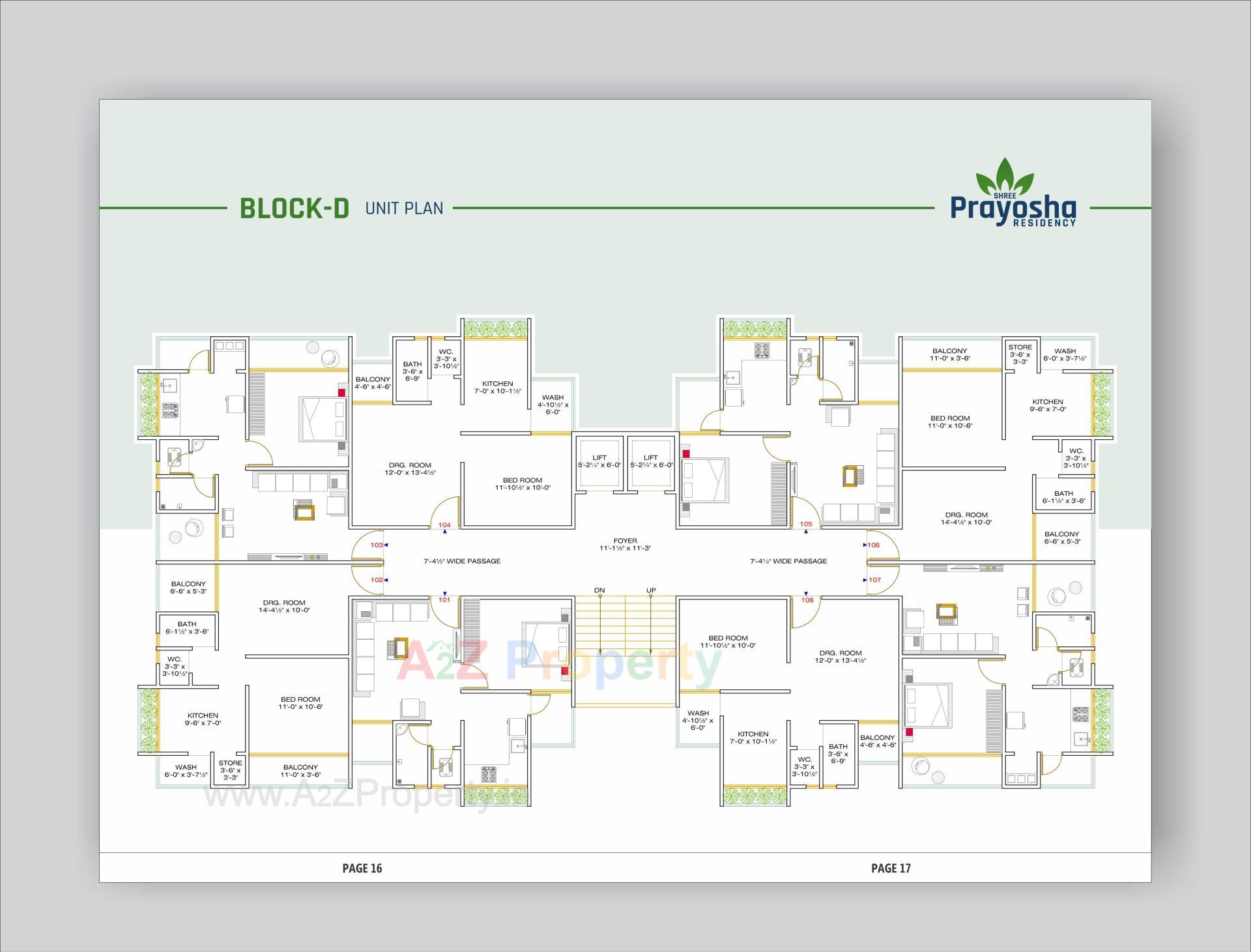 Layout of real estate project Shree Prayosha Residency located at Vinzol, Ahmedabad, Gujarat