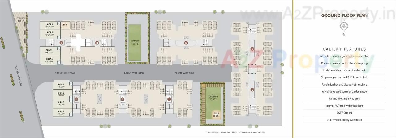 Layout of real estate project Shree Radhe Krishna Heritage located at Vastral, Ahmedabad, Gujarat