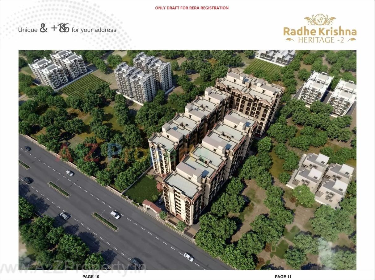 3D Elevation of real estate project Shree Radhe Krishna Heritage located at Vastral, Ahmedabad, Gujarat