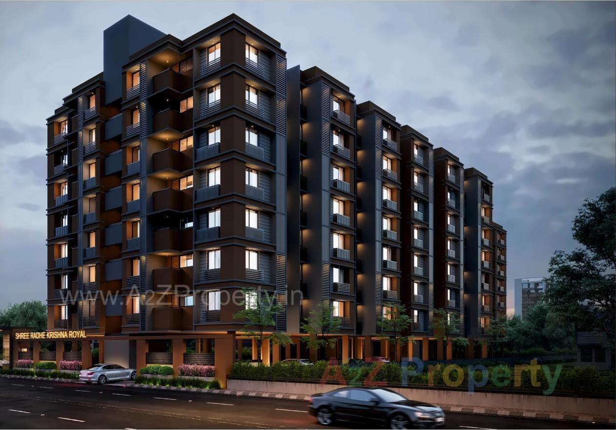 3D Elevation of real estate project Shree Radhe Krishna Royal located at Naroda, Ahmedabad, Gujarat