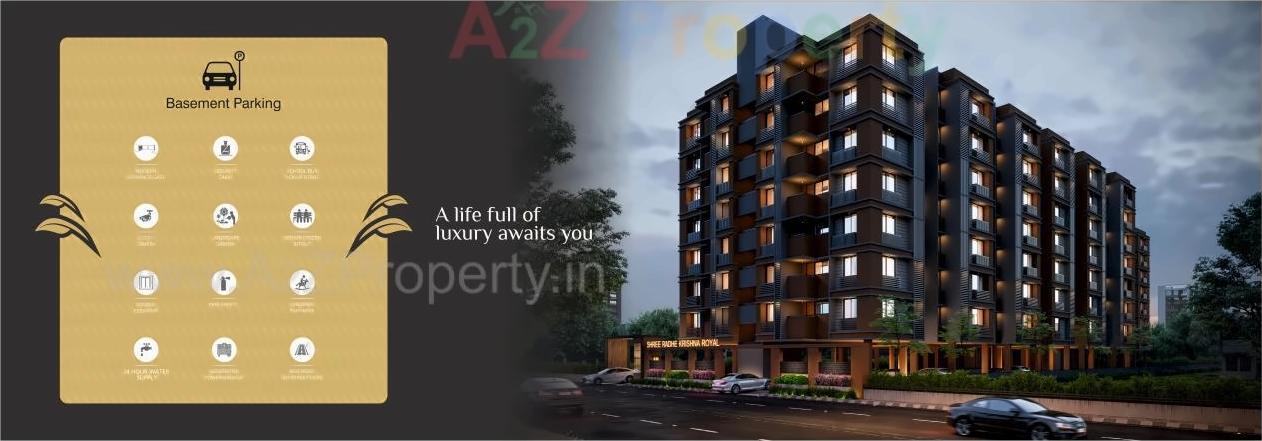 3D Elevation of real estate project Shree Radhe Krishna Royal located at Naroda, Ahmedabad, Gujarat