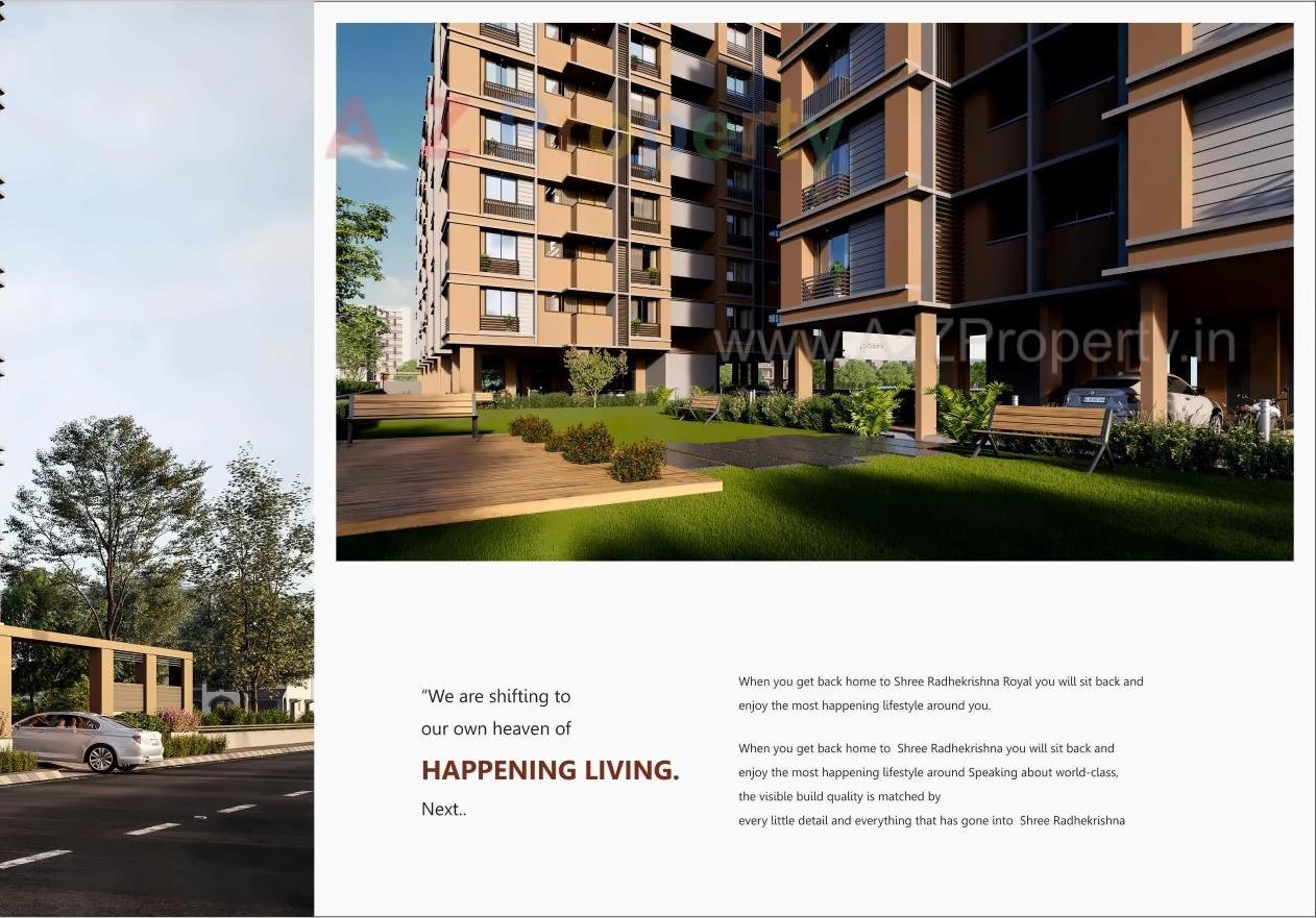 3D Elevation of real estate project Shree Radhe Krishna Royal located at Naroda, Ahmedabad, Gujarat