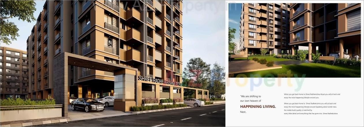 3D Elevation of real estate project Shree Radhe Krishna Royal located at Naroda, Ahmedabad, Gujarat