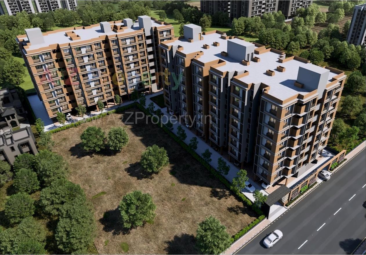3D Elevation of real estate project Shree Radhe Krishna Royal located at Naroda, Ahmedabad, Gujarat