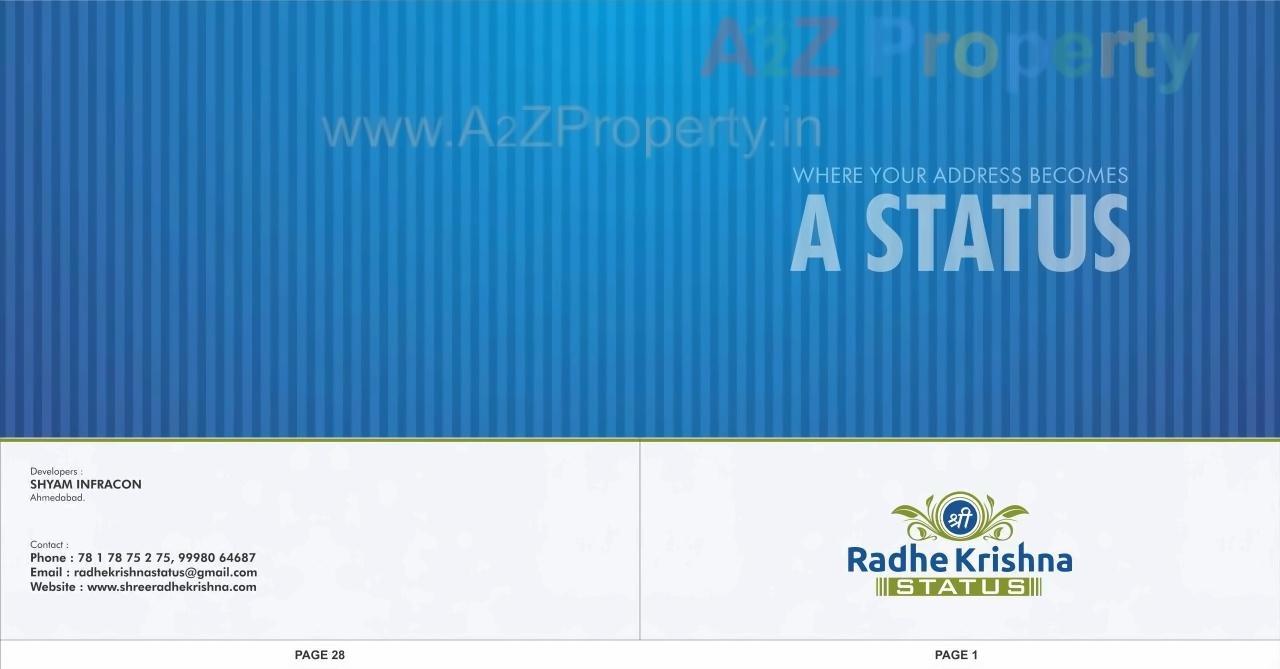  of real estate project Shree Radhe Krishna Status located at Odhav, Ahmedabad, Gujarat