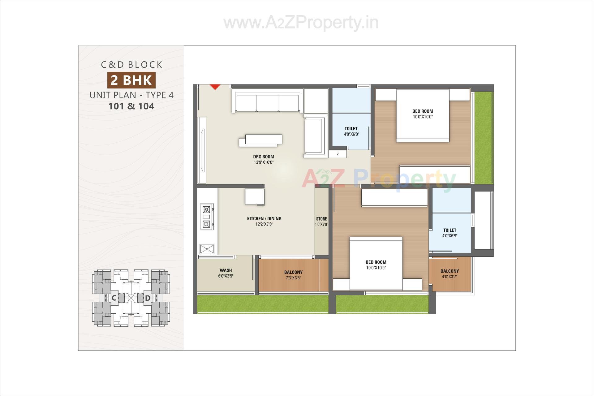 Layout of real estate project Shree Radhe Repose located at Hanspura, Ahmedabad, Gujarat