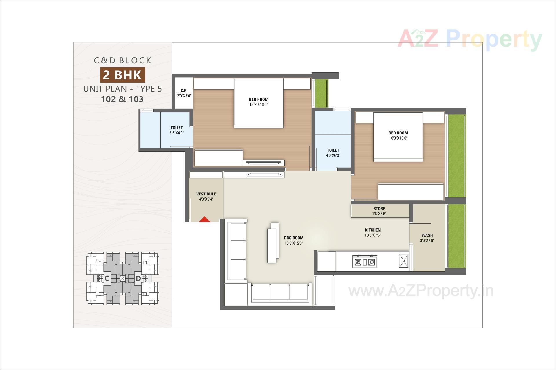 Layout of real estate project Shree Radhe Repose located at Hanspura, Ahmedabad, Gujarat