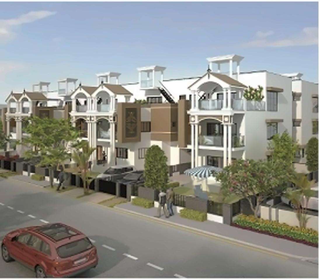 3D Elevation of real estate project Shree Ram Heritage located at Chiloda, Ahmedabad, Gujarat