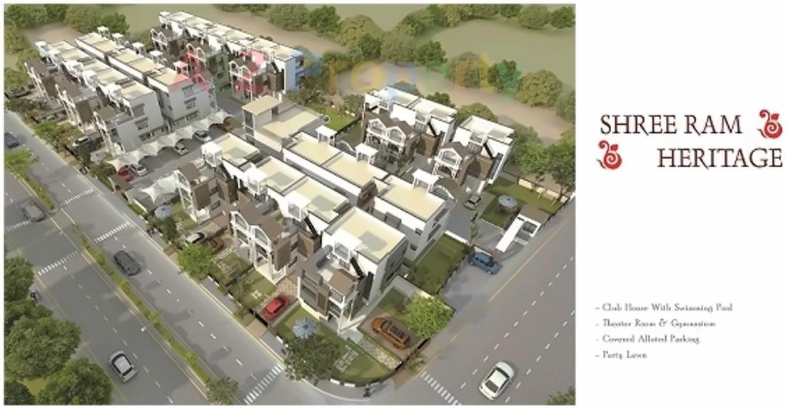 3D Elevation of real estate project Shree Ram Heritage located at Chiloda, Ahmedabad, Gujarat