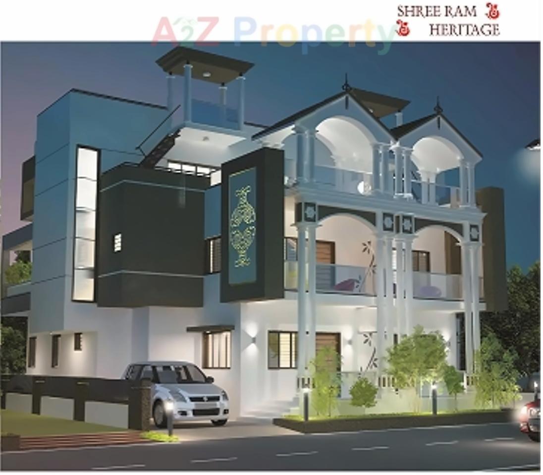 3D Elevation of real estate project Shree Ram Heritage located at Chiloda, Ahmedabad, Gujarat