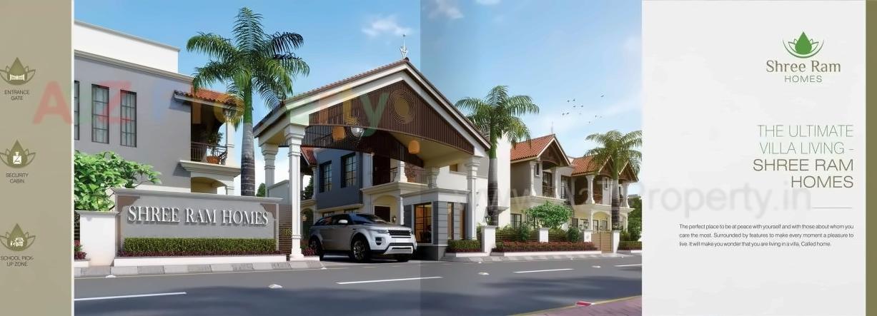 3D Elevation of real estate project Shree Ram Homes located at Nana-chiloda, Ahmedabad, Gujarat