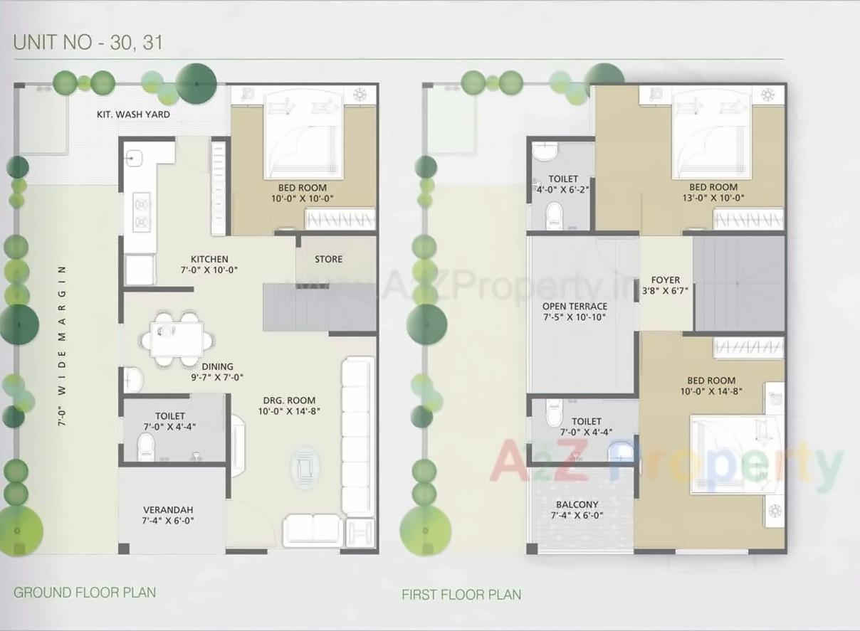 Layout of real estate project Shree Ram Homes located at Nana-chiloda, Ahmedabad, Gujarat