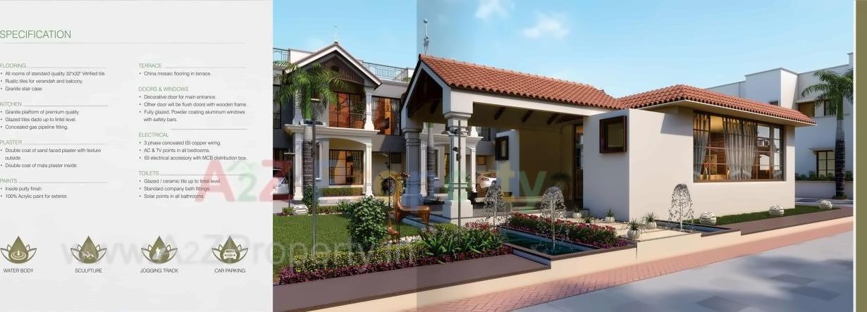 3D Elevation of real estate project Shree Ram Homes located at Nana-chiloda, Ahmedabad, Gujarat