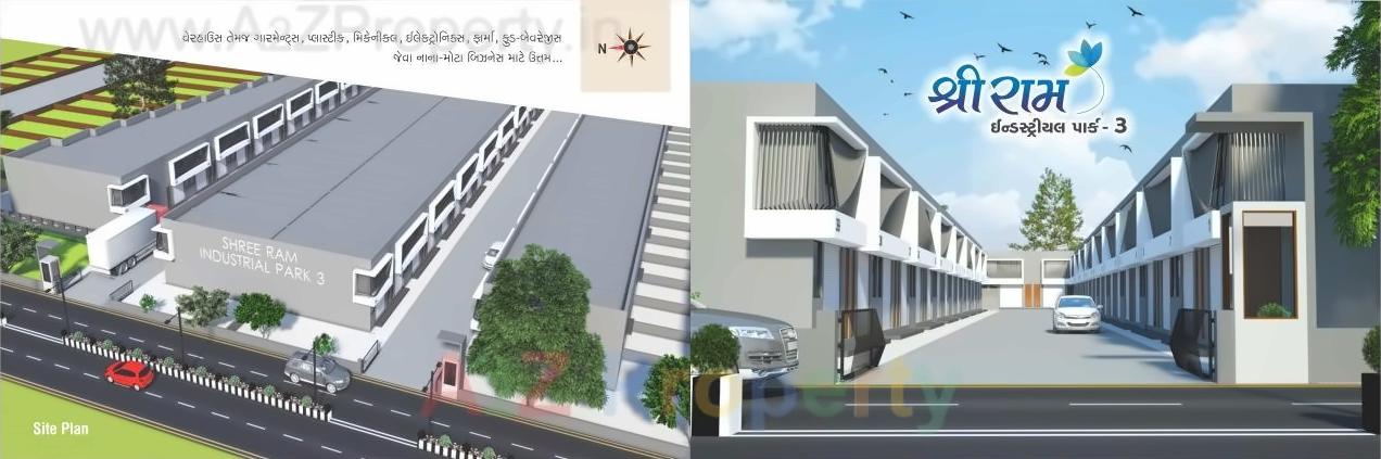 3D Elevation of real estate project Shree Ram Industrial Park located at Saijpur, Ahmedabad, Gujarat