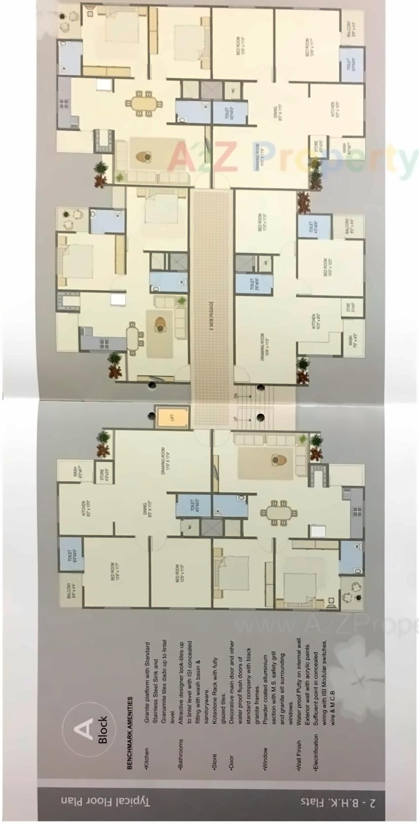 Layout of real estate project Shree Ram Residency located at Saijpur, Ahmedabad, Gujarat