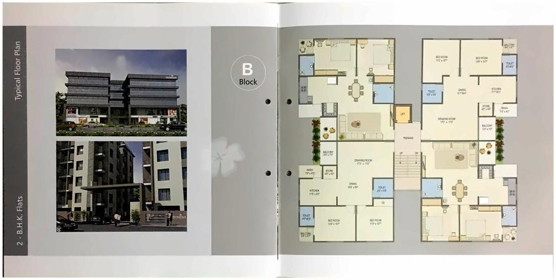 Layout of real estate project Shree Ram Residency located at Saijpur, Ahmedabad, Gujarat