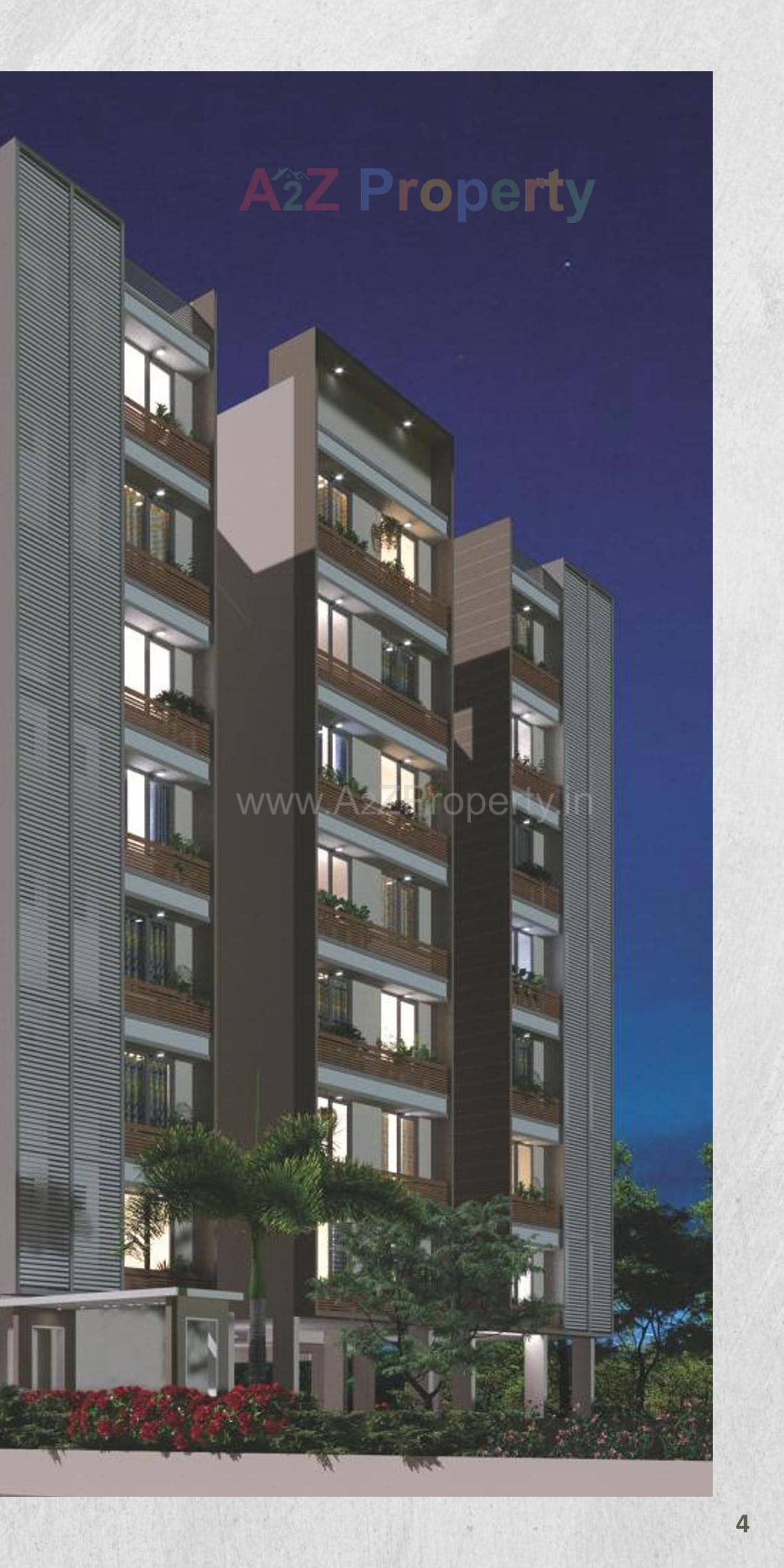 3D Elevation of real estate project Shree Rang Elegance located at Wadaj, Ahmedabad, Gujarat