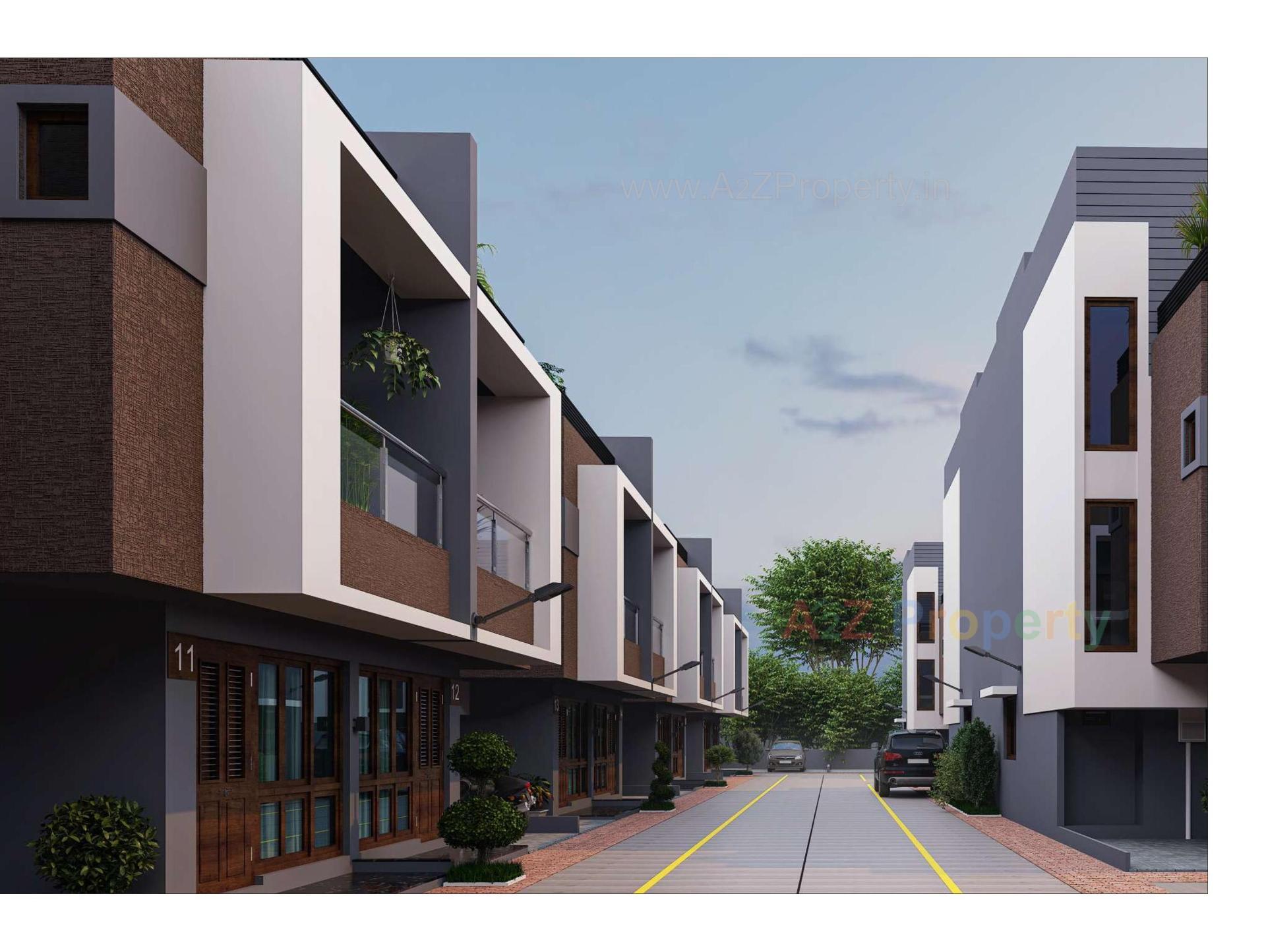 3D Elevation of real estate project Shree Rang Residency located at Ahmedabad, Ahmedabad, Gujarat