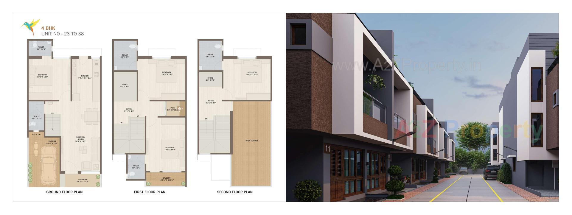 Layout of real estate project Shree Rang Residency located at Ahmedabad, Ahmedabad, Gujarat