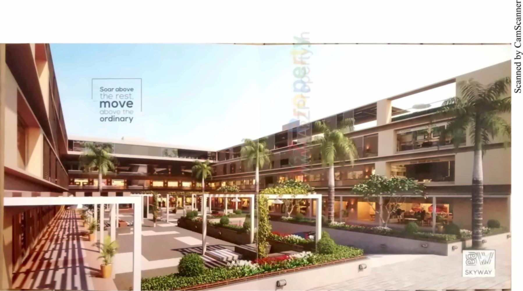 3D Elevation of real estate project Shree Rang Skyway located at Nana-chiloda, Ahmedabad, Gujarat