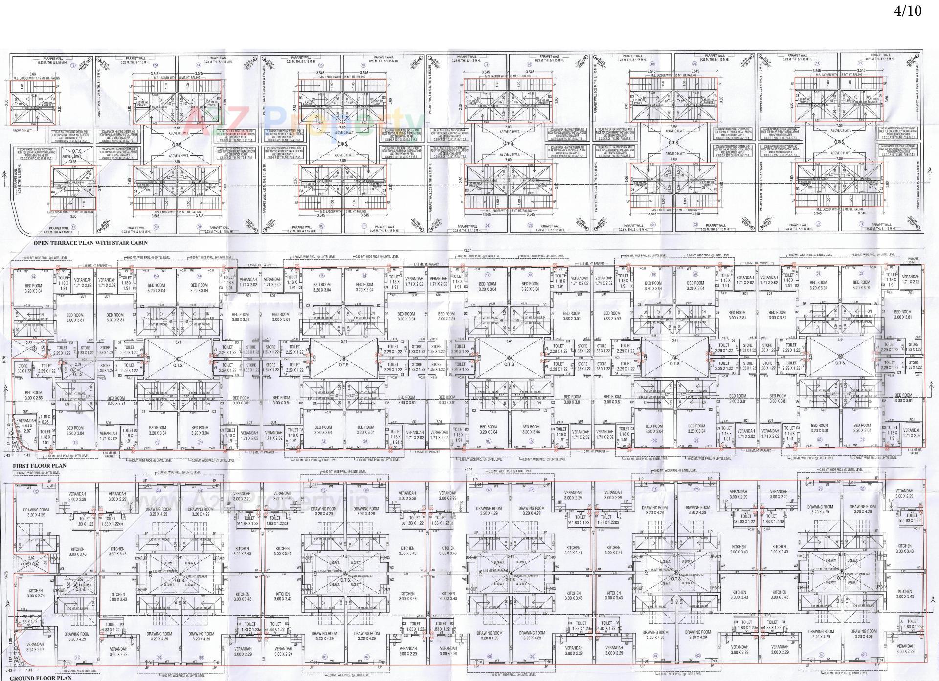 Layout of real estate project Shree Ranga Residency located at Fatehwadi, Ahmedabad, Gujarat