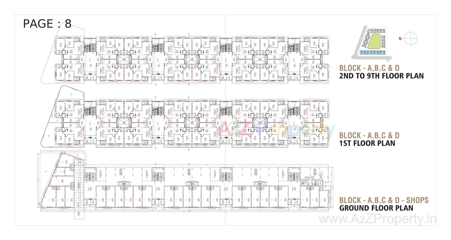 Layout of real estate project Shree Sadan located at Shahwadi, Ahmedabad, Gujarat