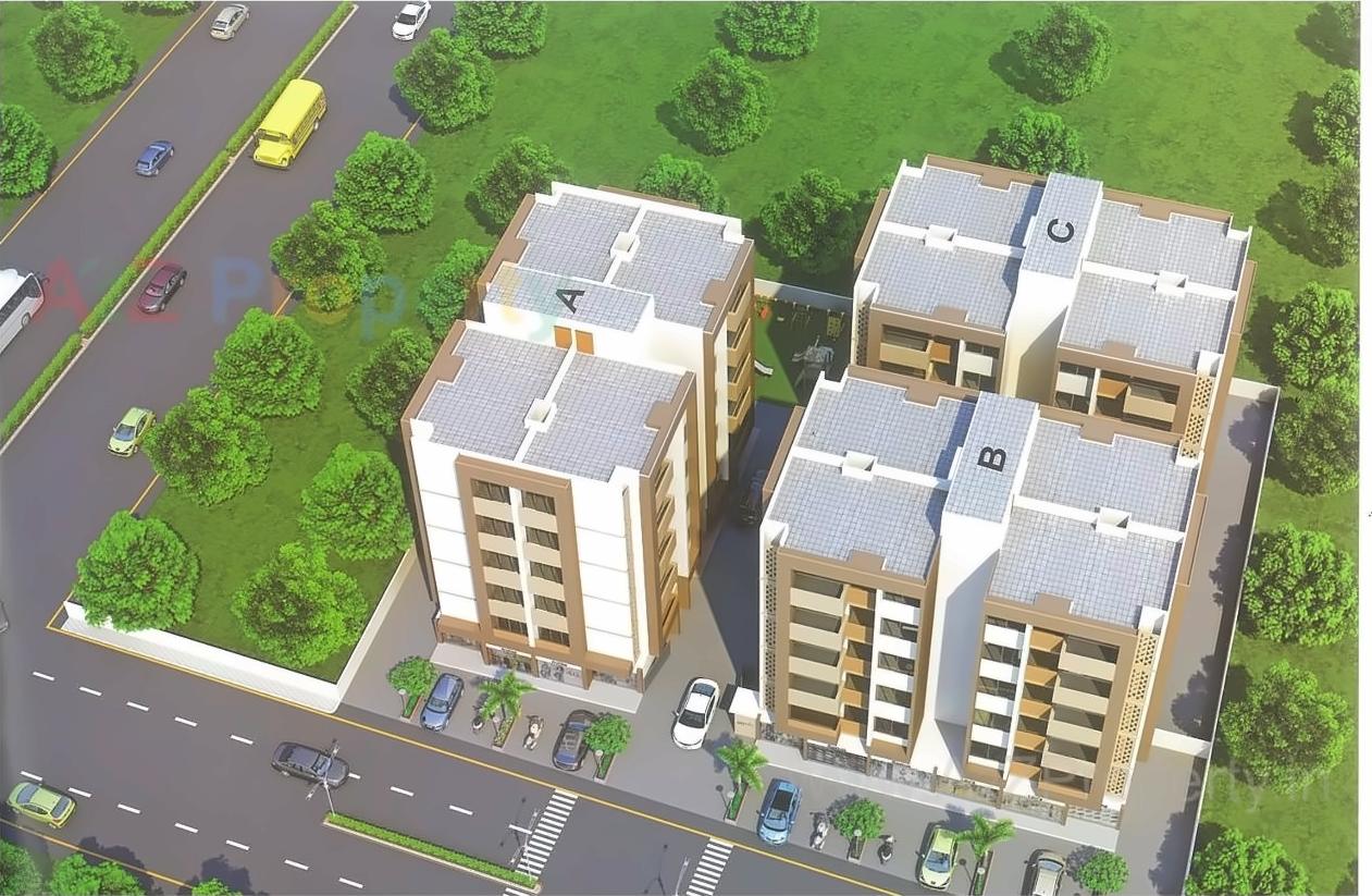 3D Elevation of real estate project Shree Sakat Valley located at Zundal, Ahmedabad, Gujarat
