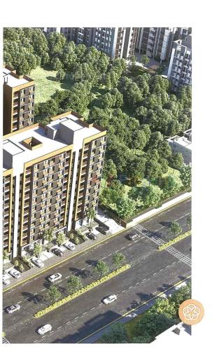 Elevation of real estate project Shree Sanidhya Flora located at Shela, Ahmedabad, Gujarat