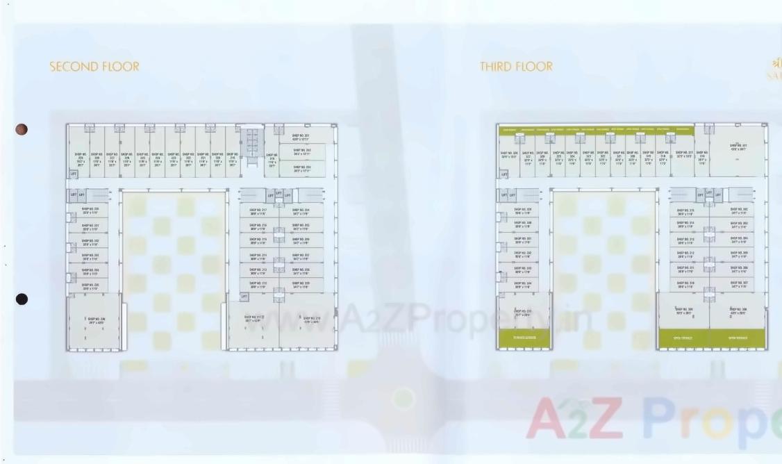 Layout of real estate project Shree Sarju Arena located at Zundal, Ahmedabad, Gujarat