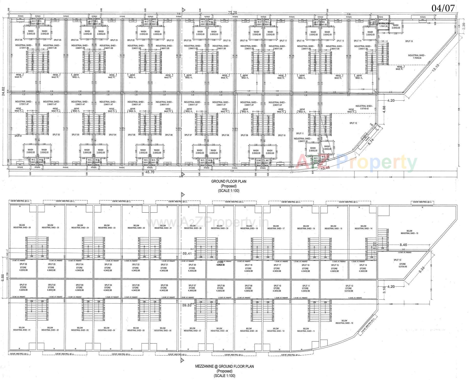 Layout of real estate project Shree Shakti Industrial Hub located at Ahmedabad, Ahmedabad, Gujarat