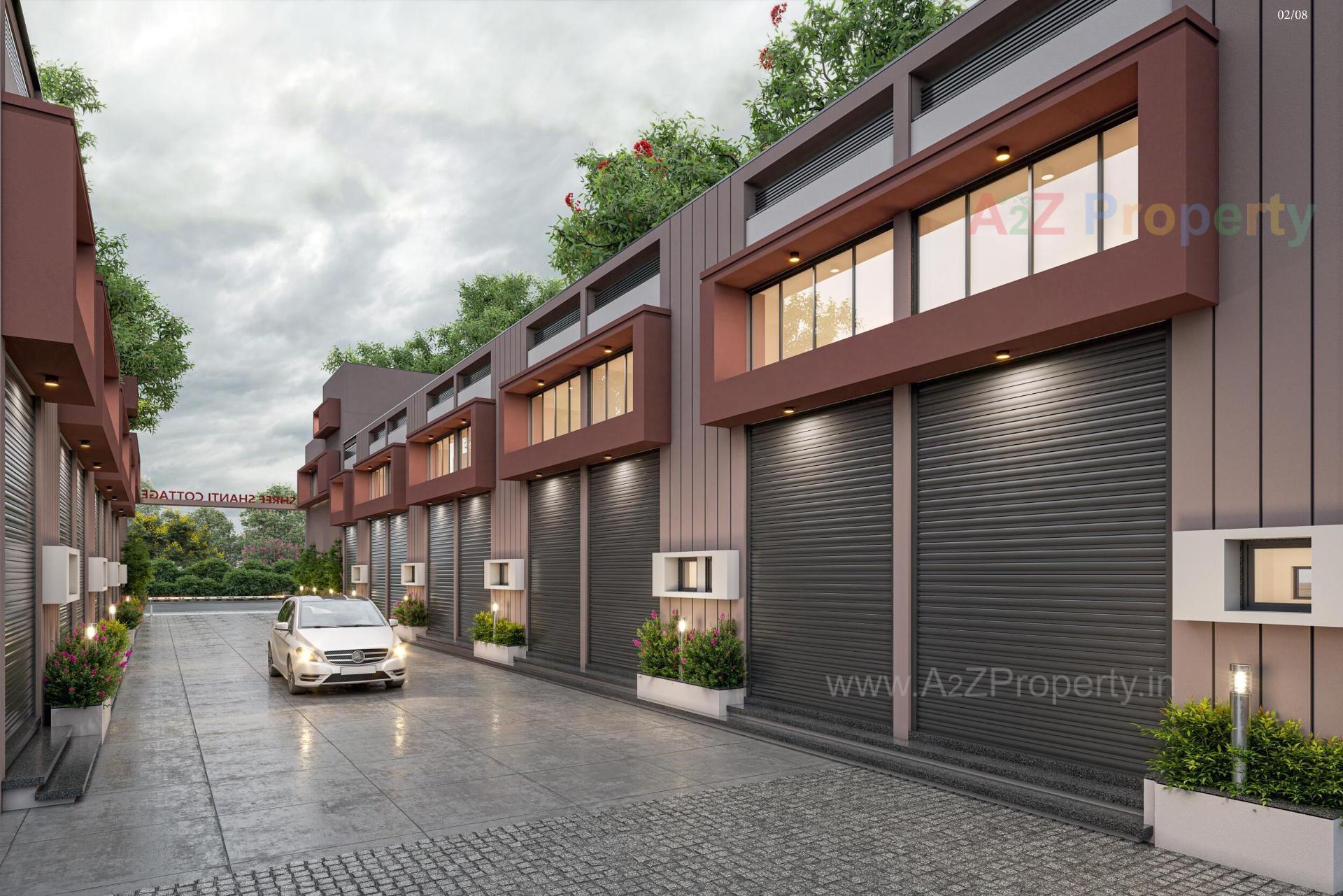 3D Elevation of real estate project Shree Shanti Industrial Cottage located at Ahmedabad, Ahmedabad, Gujarat