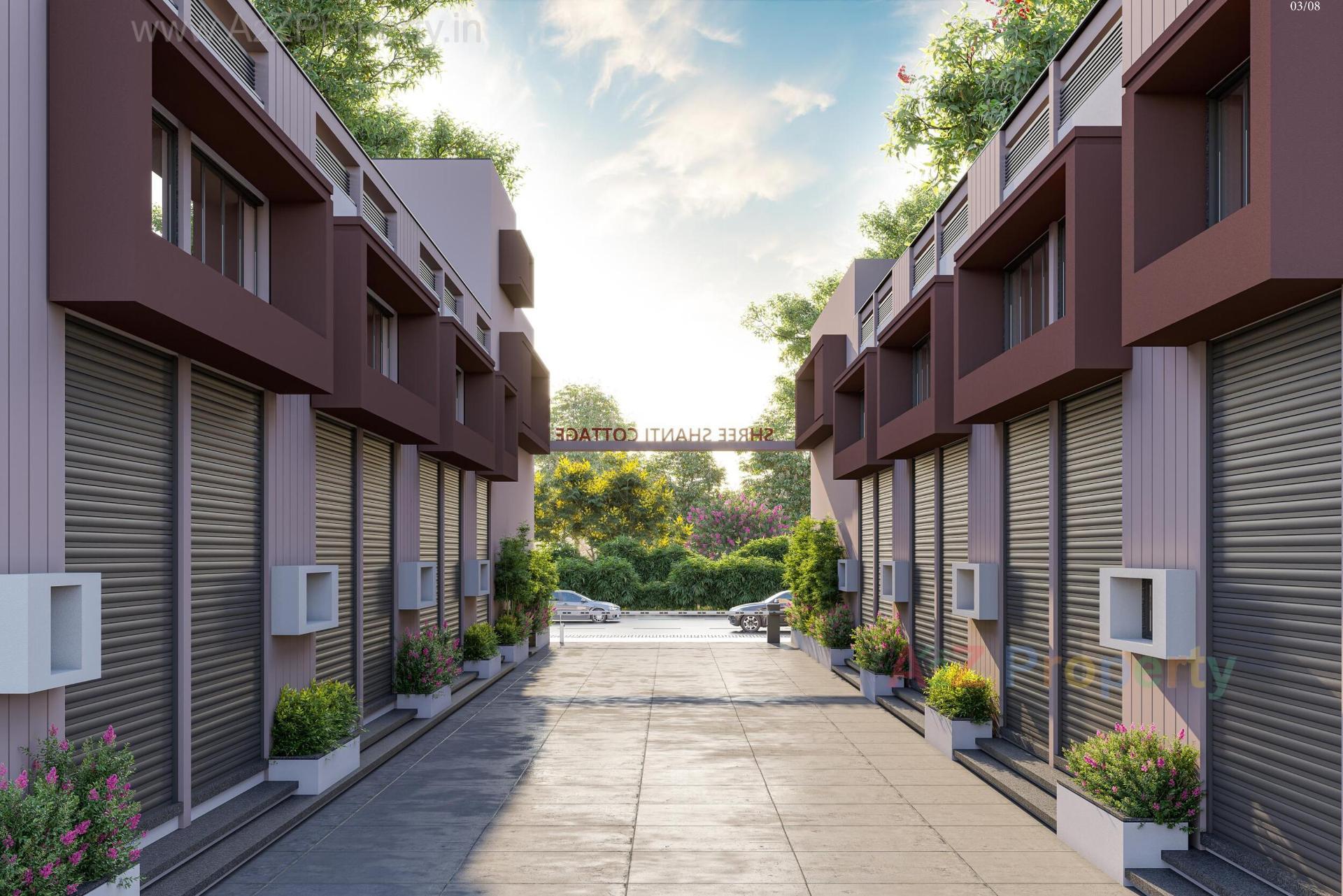 3D Elevation of real estate project Shree Shanti Industrial Cottage located at Ahmedabad, Ahmedabad, Gujarat