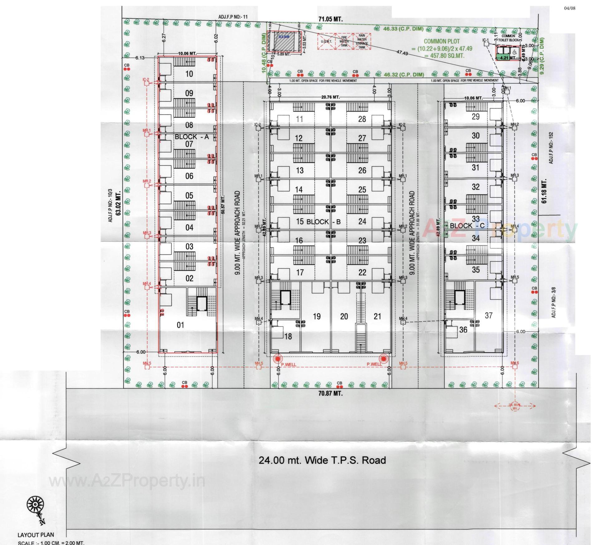 Layout of real estate project Shree Shanti Industrial Cottage located at Ahmedabad, Ahmedabad, Gujarat