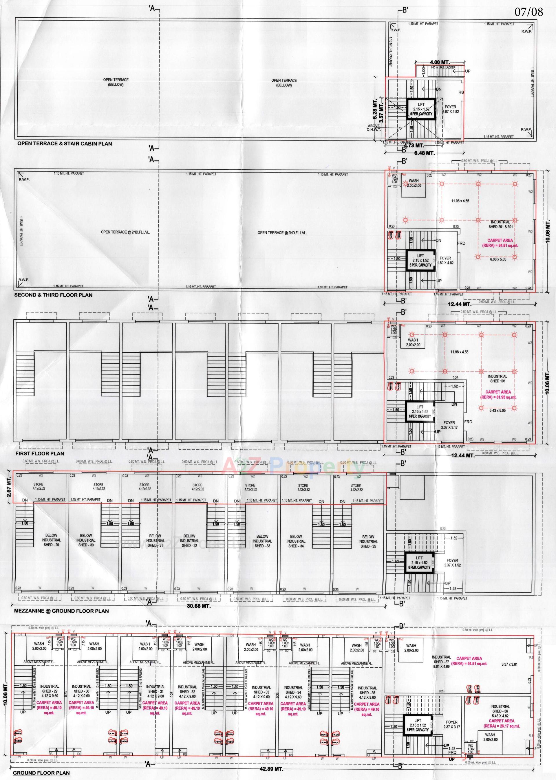 Layout of real estate project Shree Shanti Industrial Cottage located at Ahmedabad, Ahmedabad, Gujarat