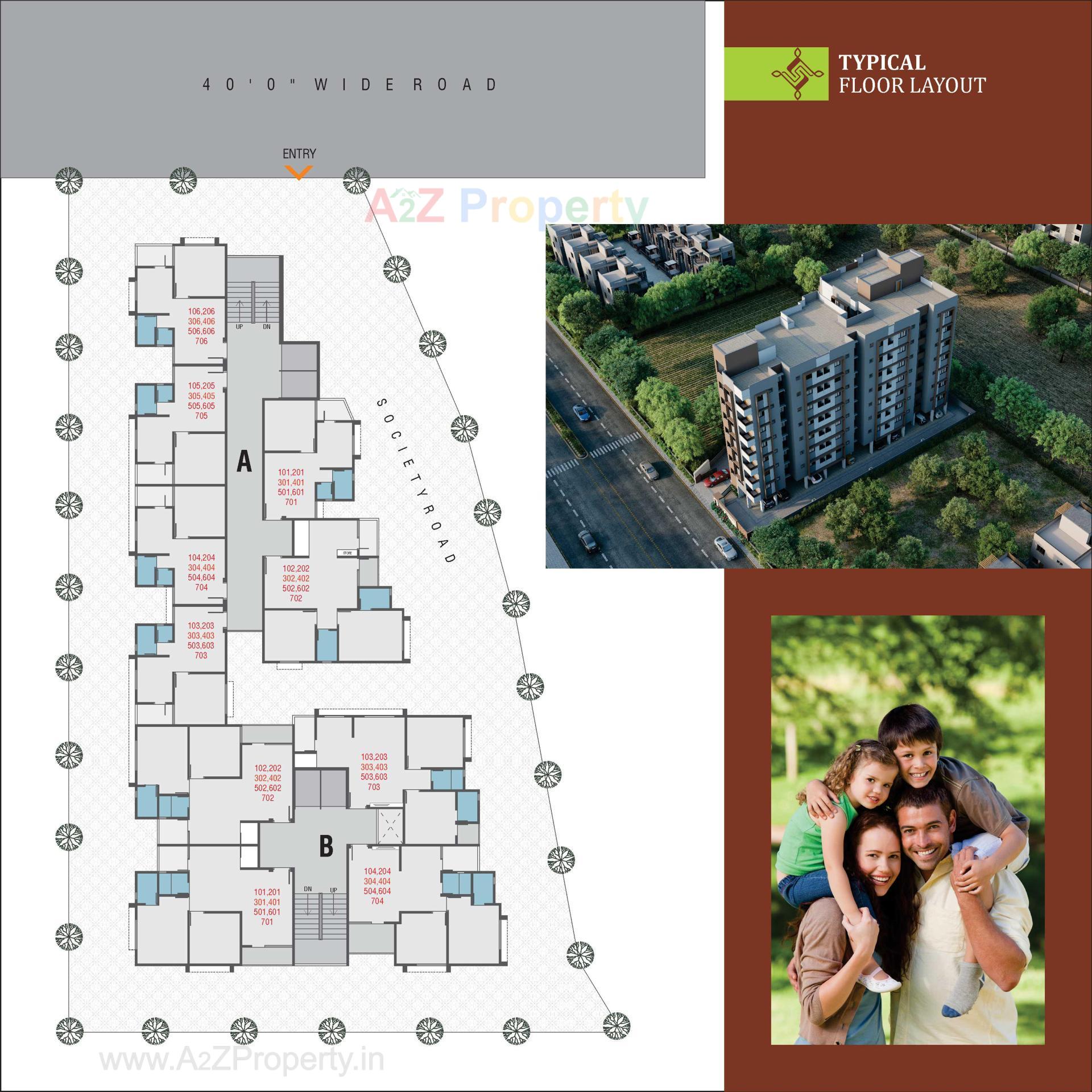 Layout of real estate project Shree Sharan 70 located at Lambha, Ahmedabad, Gujarat