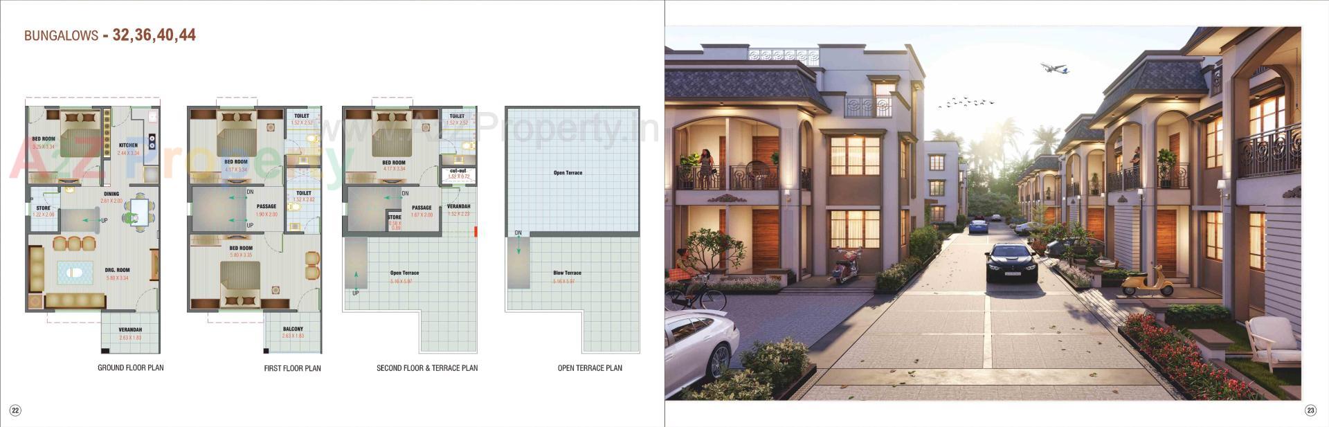 3D Elevation of real estate project Shree Shivanta Heritage located at Ahmedabad, Ahmedabad, Gujarat