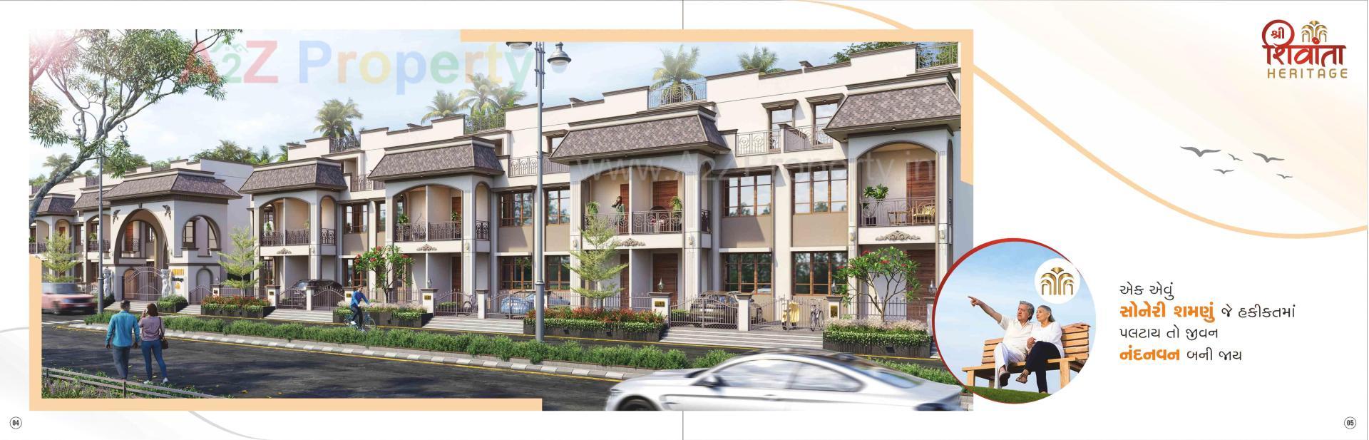 3D Elevation of real estate project Shree Shivanta Heritage located at Ahmedabad, Ahmedabad, Gujarat