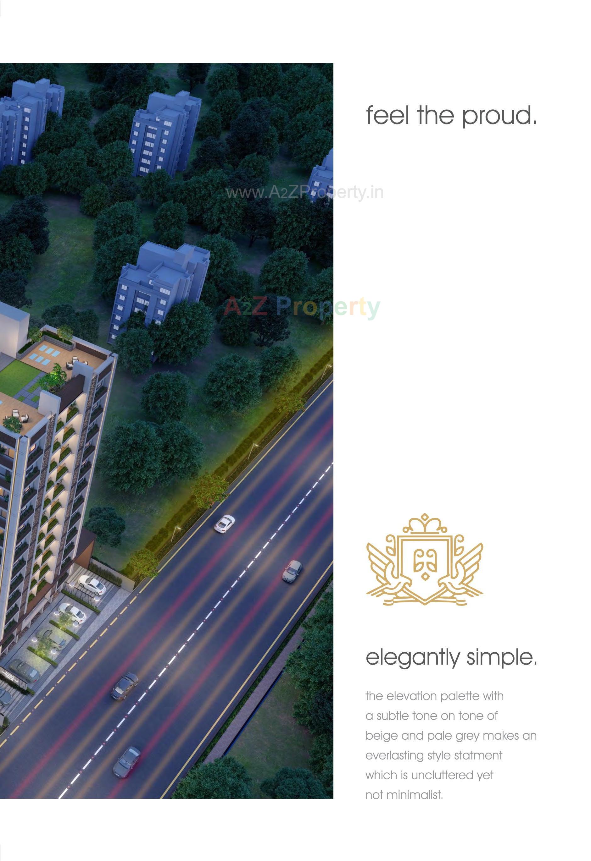 3D Elevation of real estate project Shree Vasundhara Royal located at Neral, Ahmedabad, Gujarat