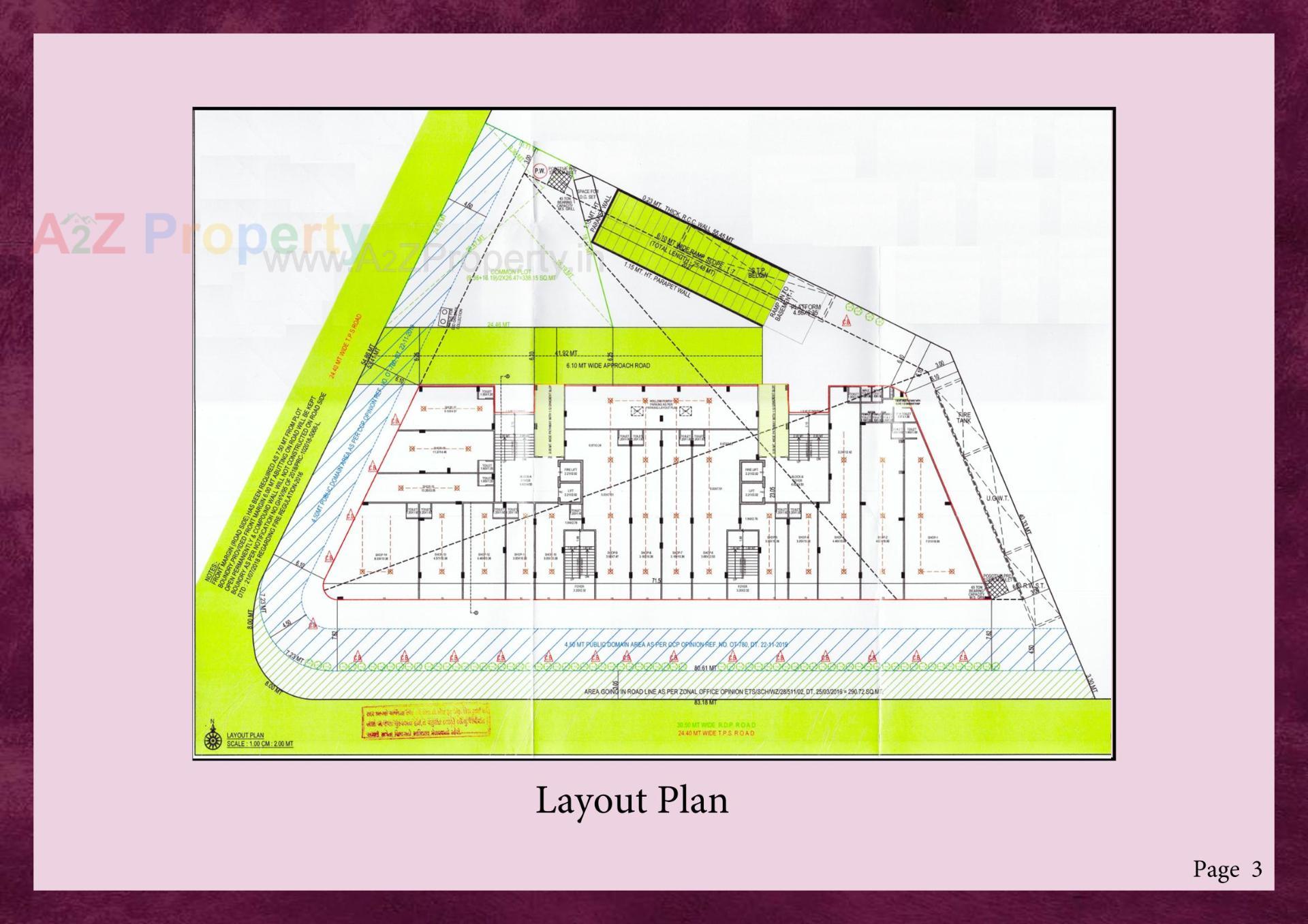 Layout of real estate project Shree Vishnudhara Aashiyana located at Wadaj, Ahmedabad, Gujarat