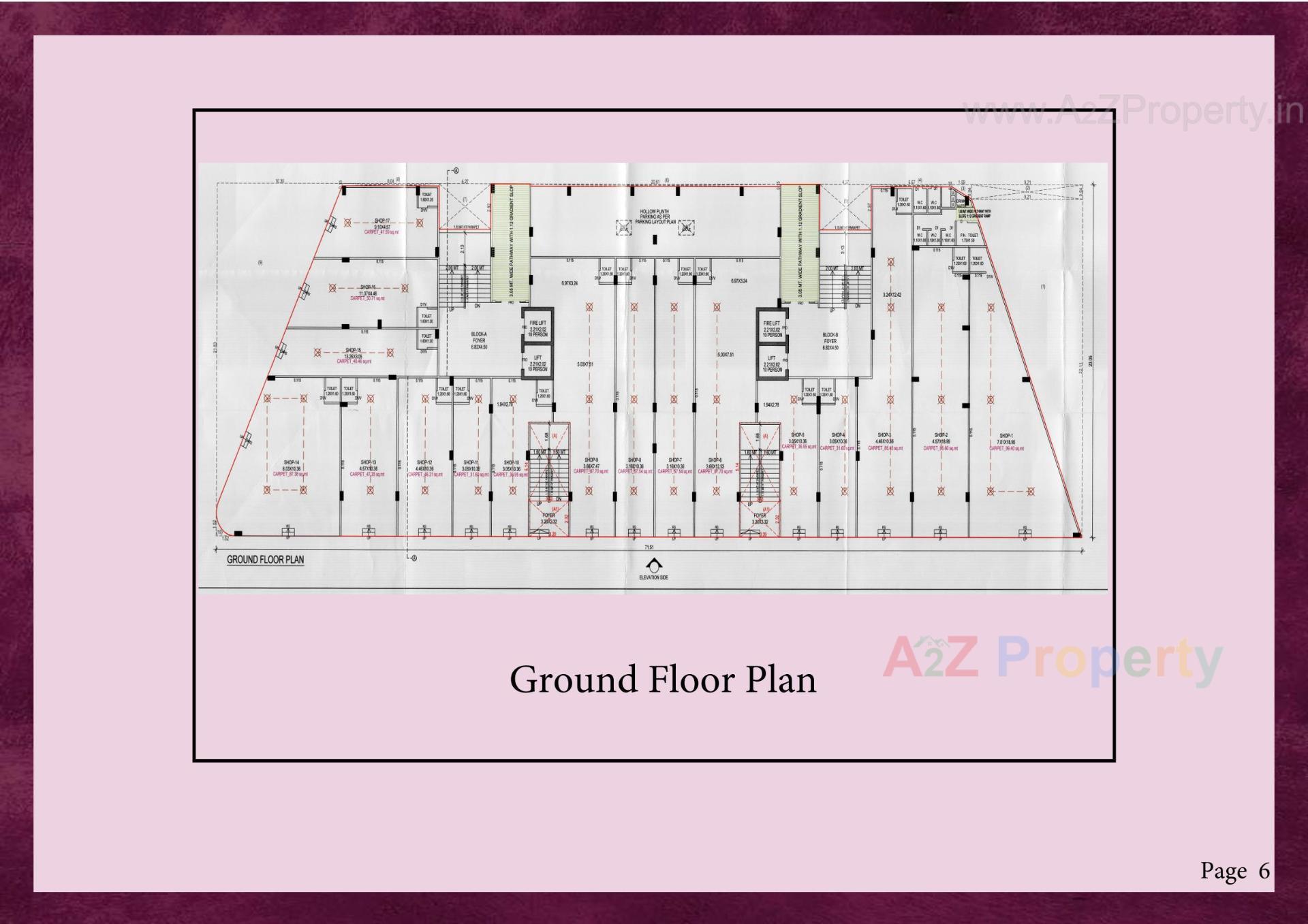 Layout of real estate project Shree Vishnudhara Aashiyana located at Wadaj, Ahmedabad, Gujarat