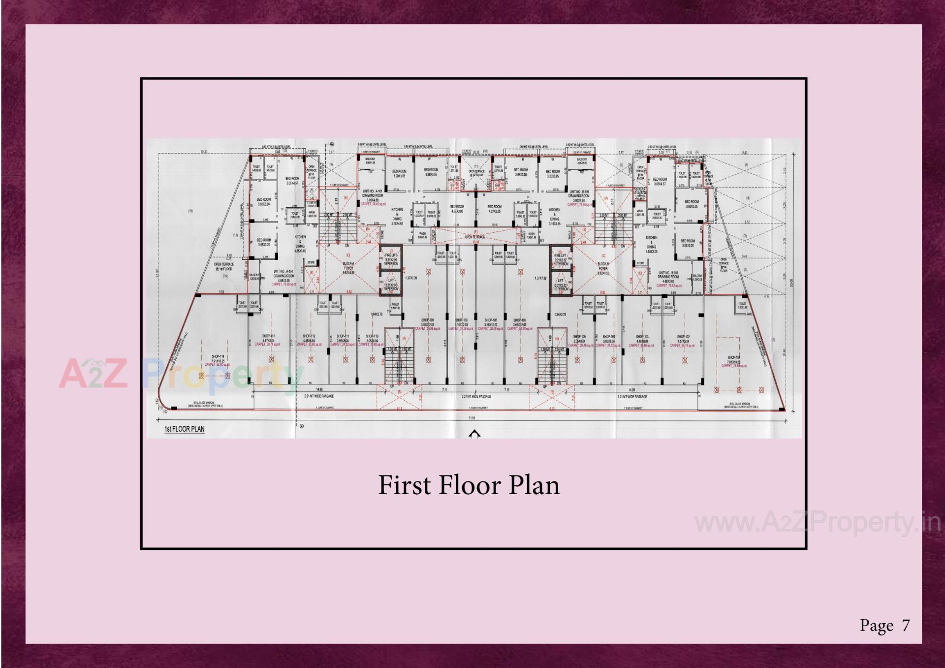 Layout of real estate project Shree Vishnudhara Aashiyana located at Wadaj, Ahmedabad, Gujarat
