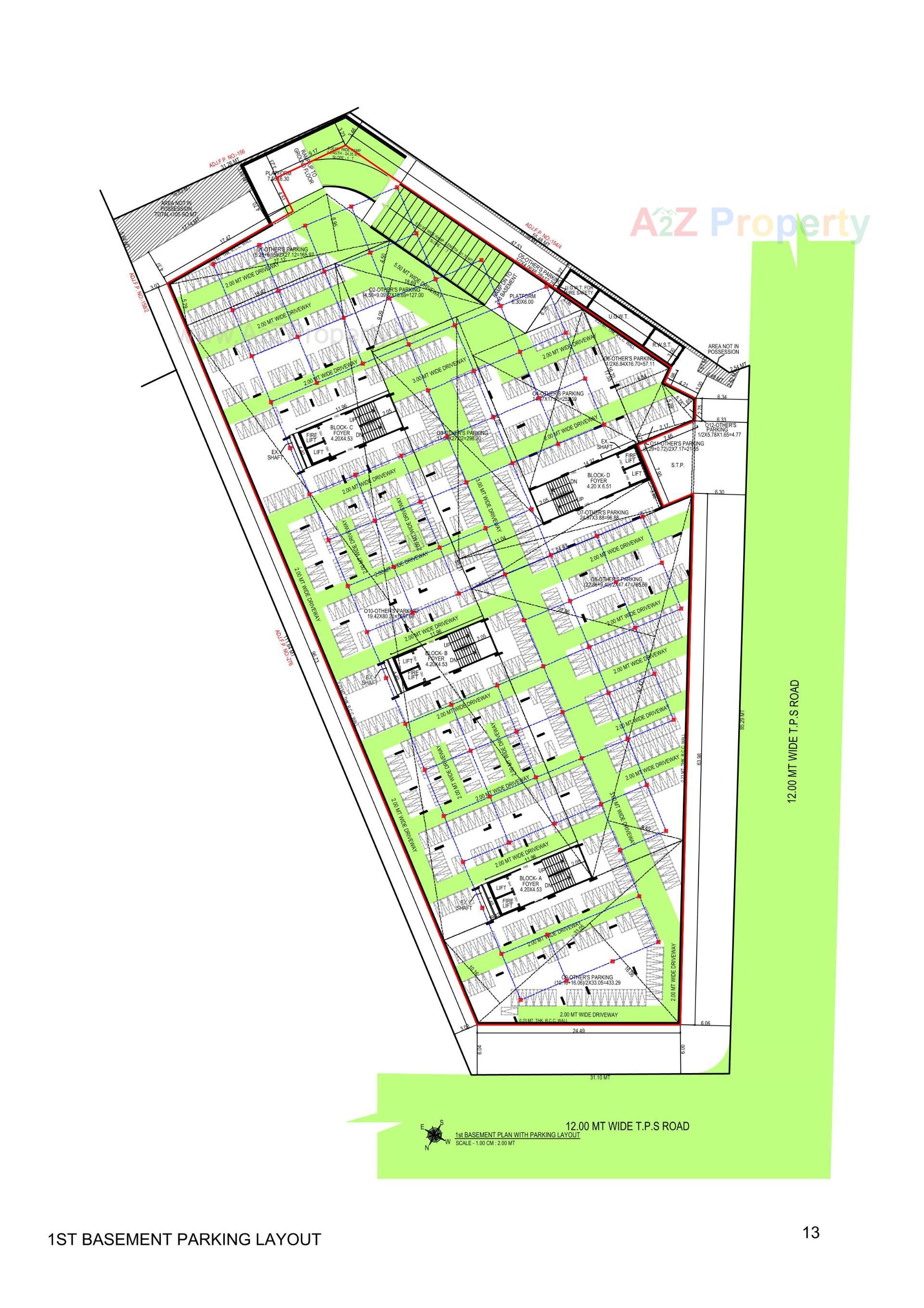 Layout of real estate project Shree Vishnudhara Essence located at Thaltej, Ahmedabad, Gujarat