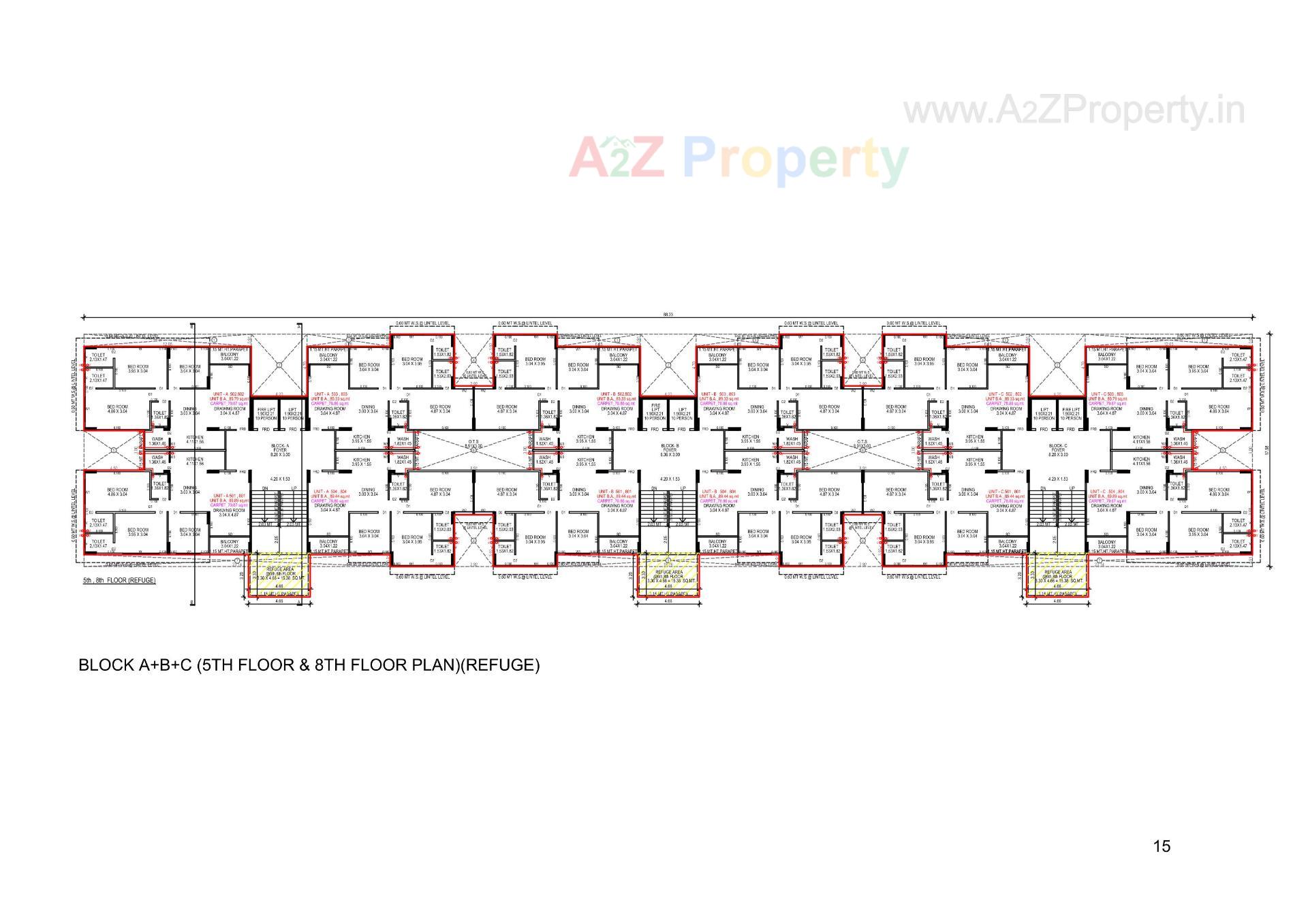 Layout of real estate project Shree Vishnudhara Essence located at Thaltej, Ahmedabad, Gujarat