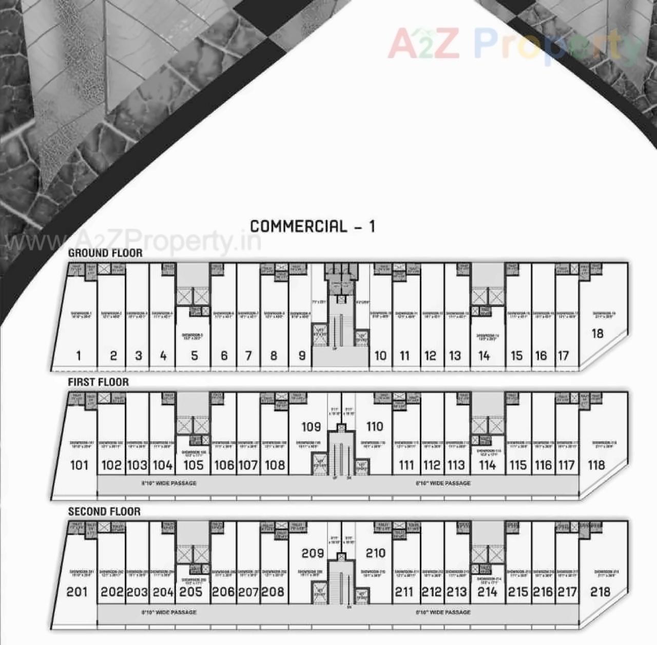 Layout of real estate project Shree Vishnudhara Gardens located at Jagatpur, Ahmedabad, Gujarat