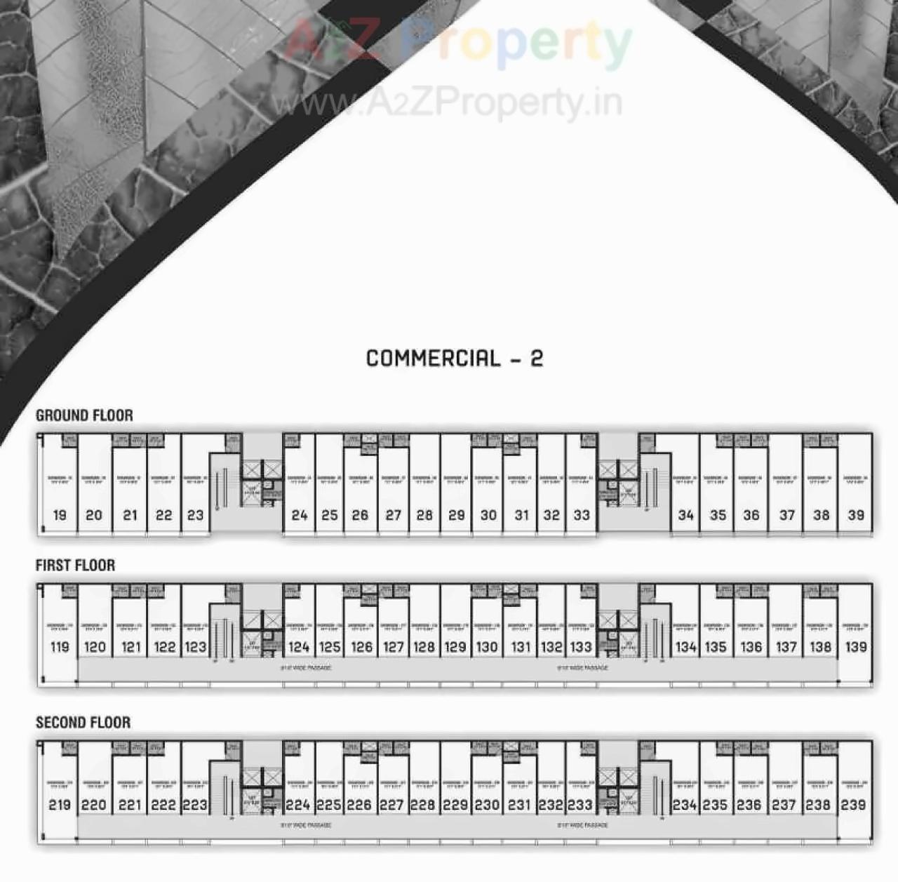 Layout of real estate project Shree Vishnudhara Gardens located at Jagatpur, Ahmedabad, Gujarat
