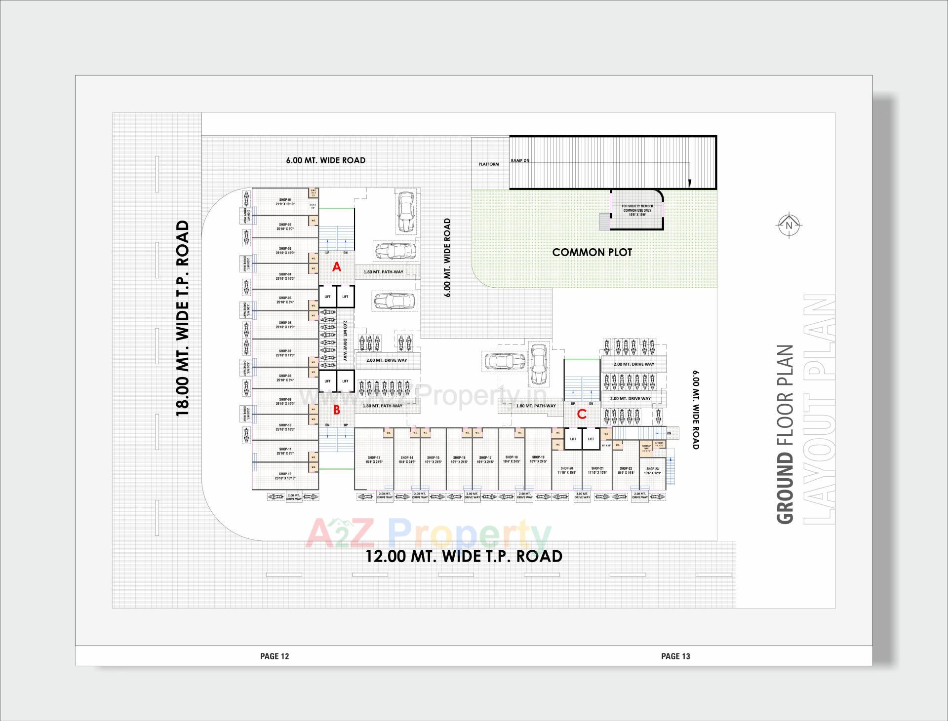 Layout of real estate project Shreedhar Dream located at Vastral, Ahmedabad, Gujarat