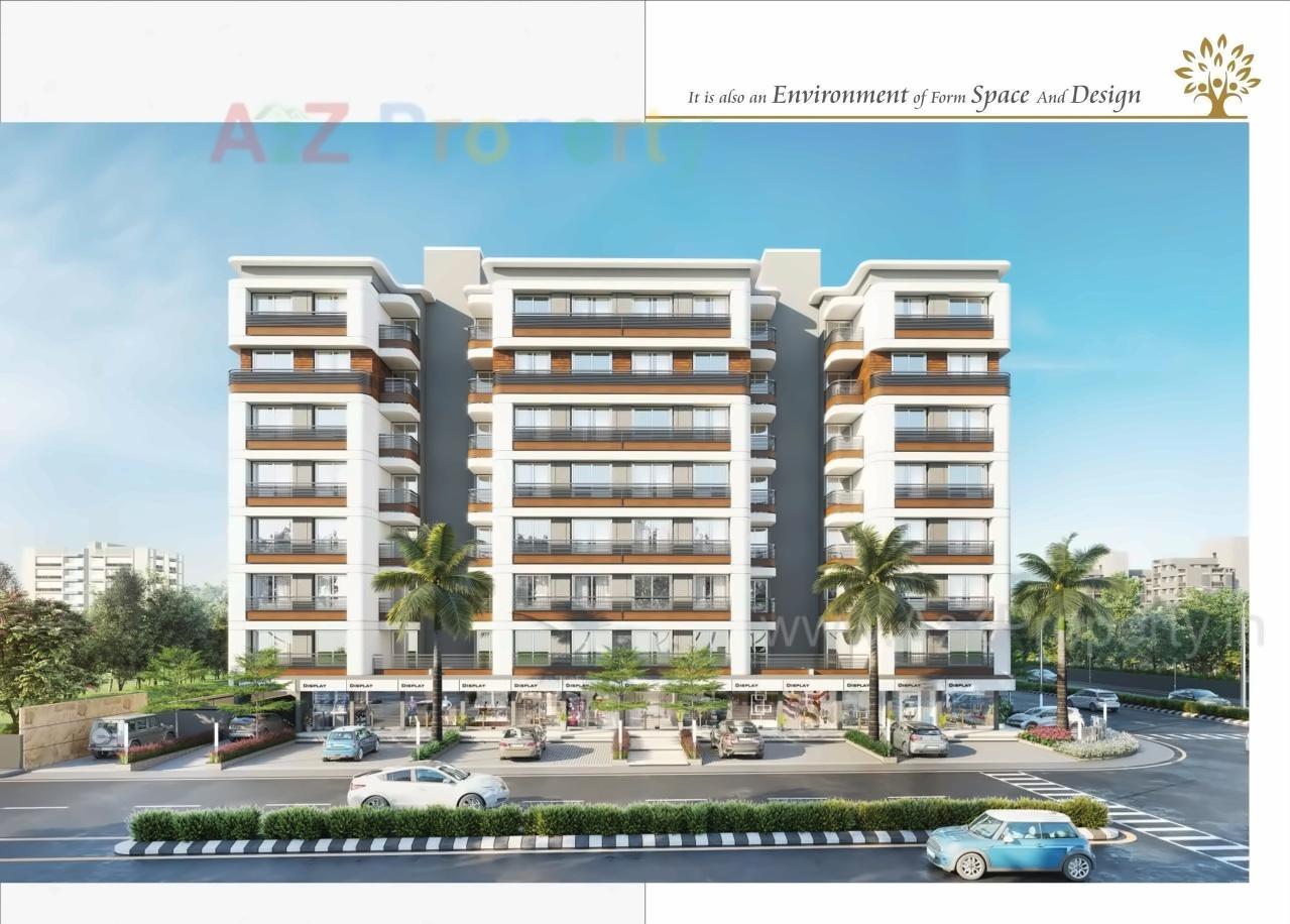 3D Elevation of real estate project Shreedhar Family located at Vastral, Ahmedabad, Gujarat